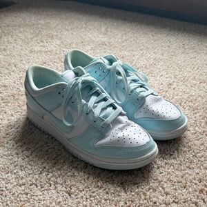 Nike Women's Sky Blue and White Sneakers